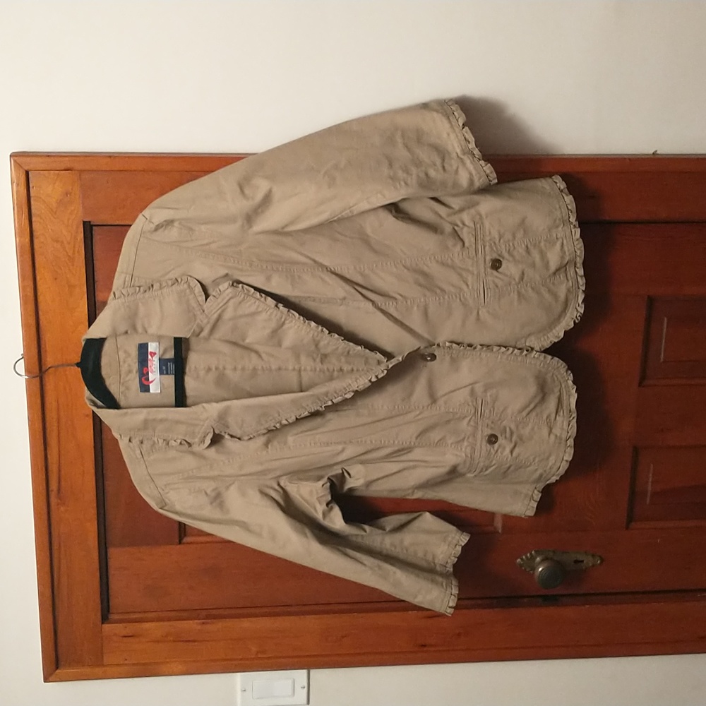 Wak Jeans - 3/4 Sleeve Jacket - Tan - Size 1X - Vintage